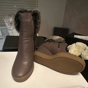 Aquatilia Fur/leather bootie